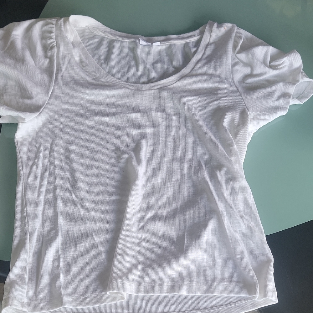 White Short Sleeve Top